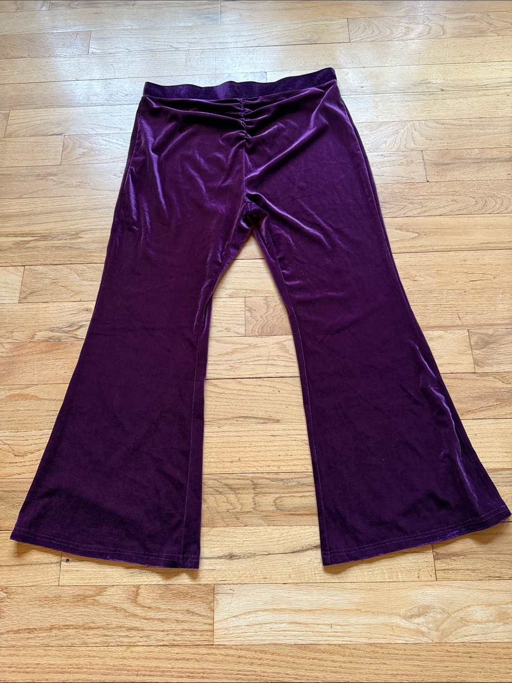 SHEIN women’s Plum Velvet Flared Joggers